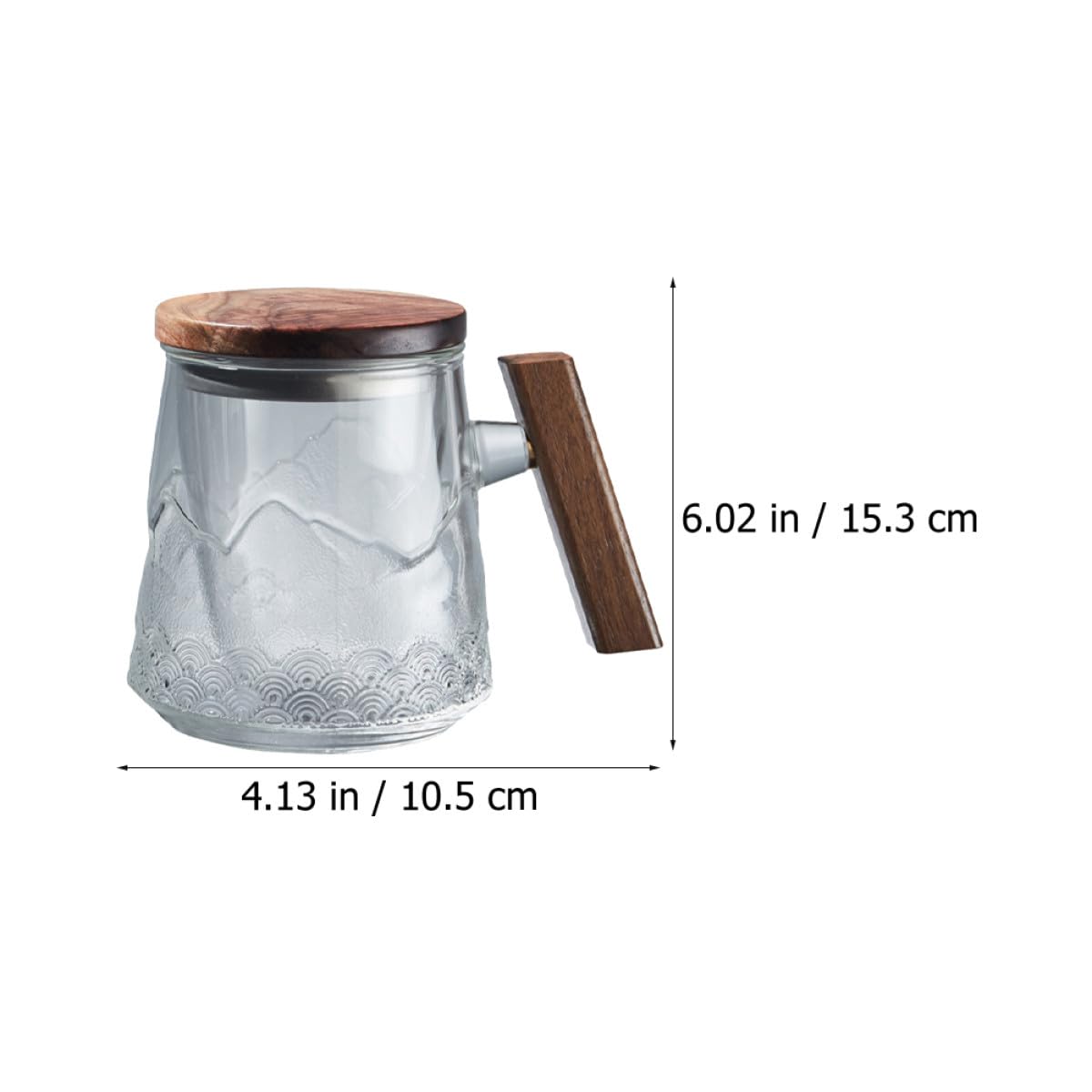 Veemoon Teetasse Moderner Trinkbecher mit Deckel und Siebeinsatz Kreative aus Glas Hitzebeständig und Sicher für Haushalt und Bürogebrauch