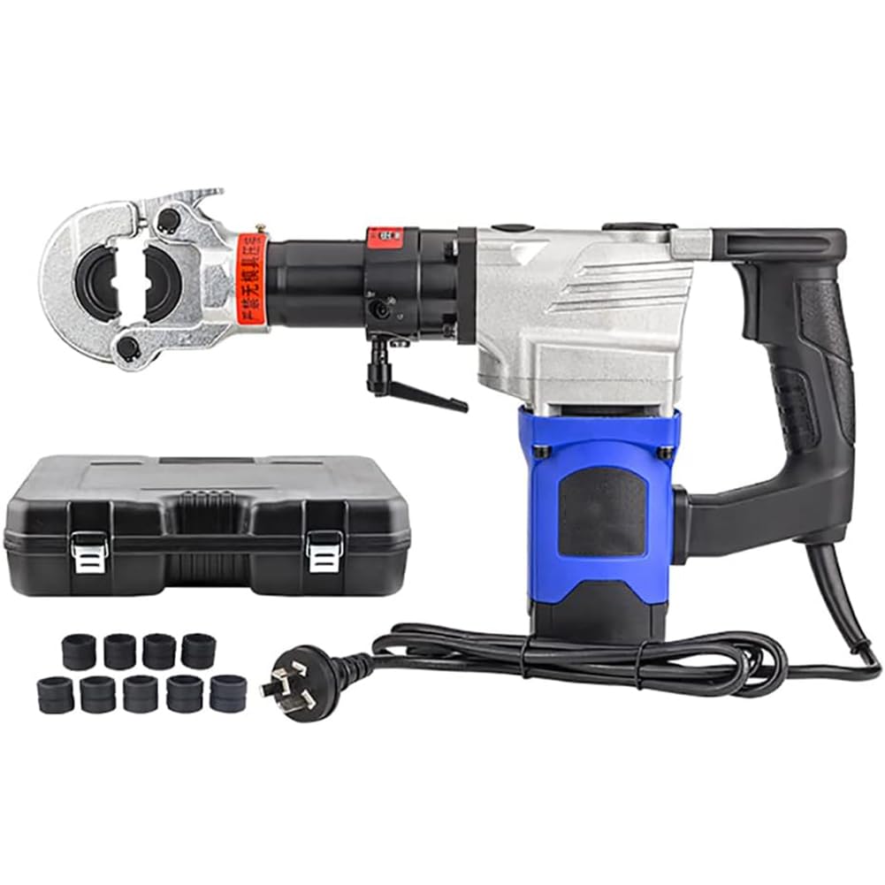 Pinza a Crimpare Idraulica Elettrica Portatile, Pinza per Cavi Idraulica Elettrica da 2200 W, Strumento per Crimpare Cavi da 16-400 Mm², per Terminali in Rame E Alluminio