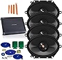 Infinity 2-Pair Primus PR8612CF 6x8/5x7 Coax Speakers with Alpine BBX-F1200 280W 4-Ch Amp and Wiring