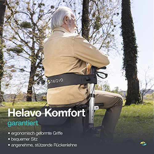 Alu-Rollator Helavo faltbarer Rollator mit Sitz für Senioren