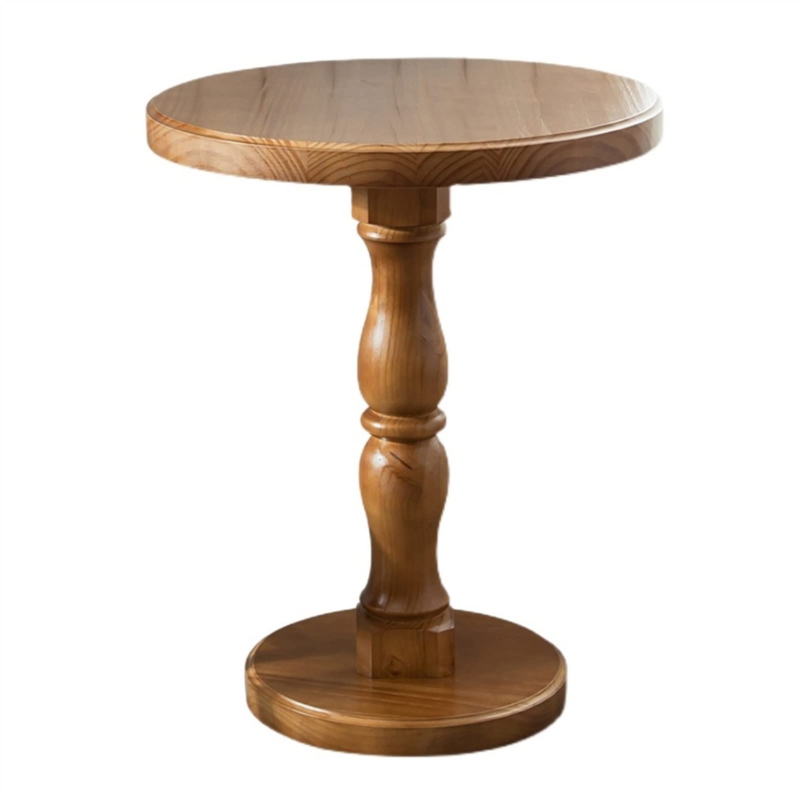 Table d'appoint ronde en bois rétro pour sublimer votre coin lecture ou chevet de chambre