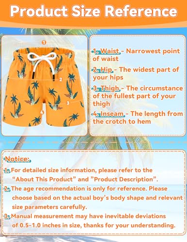 Image of Olreco Toddler Swim Trunks Baby Boy Bathing Suit Quick Dry Kids Swimsuits Boys Board Shorts Kids Swim Shorts Boys' Swimwear