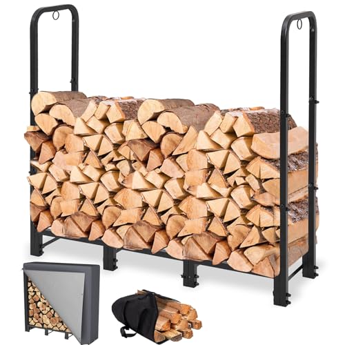Neocozy FR001 4Ft Firewood Rack Outdoor With Cover cover