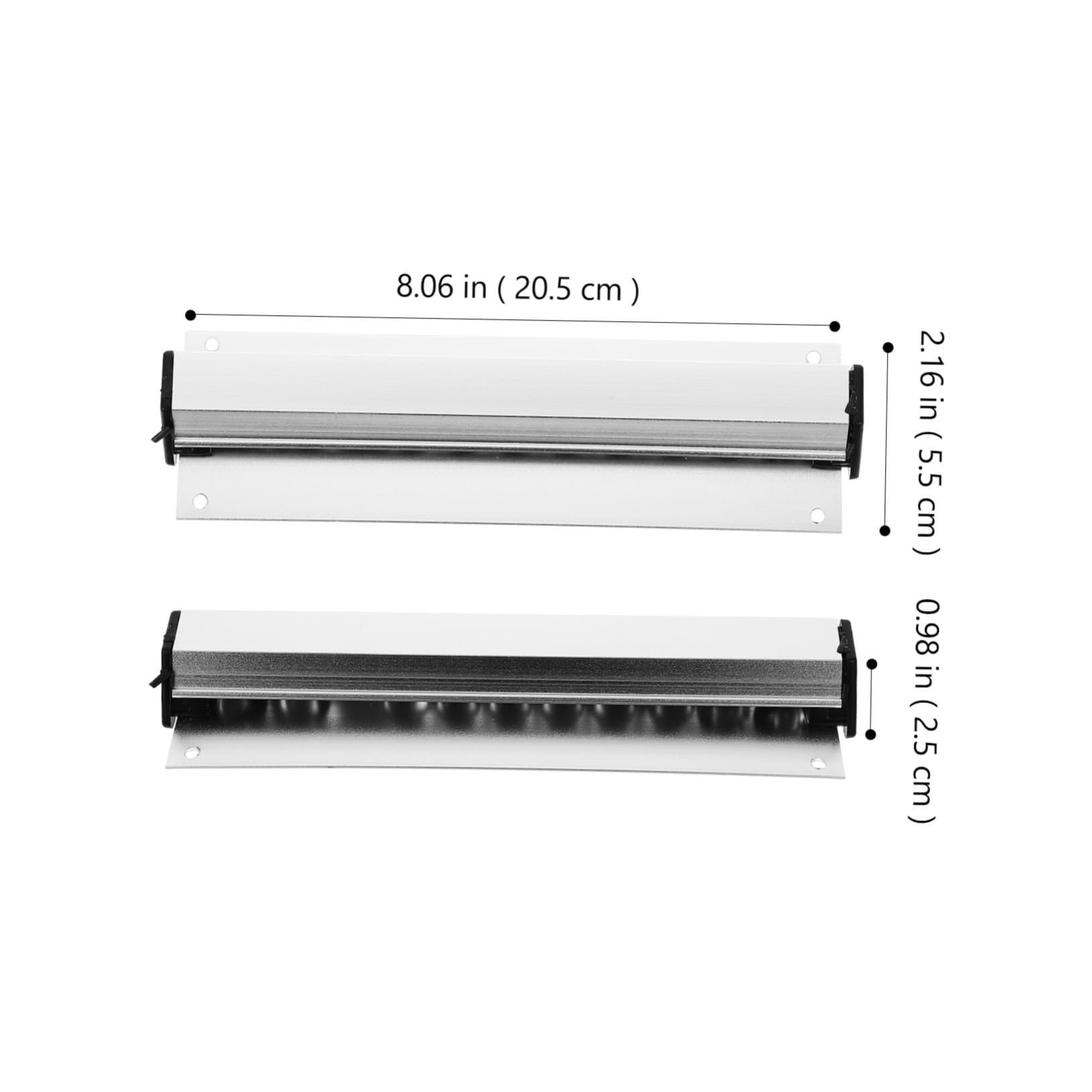 SOLUSTRE 4stücke Wandmontierter -bonhalter Aluminium Platzsparender Quittungshalter Für Restaurant Und Büro Einfache Installation Und Tragbar