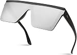 FEISEDY Fashion Oversize Siamese Lens Sunglasses Women Men Succinct Style UV400 B2470