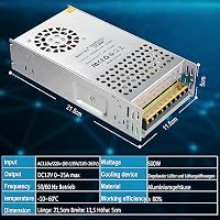 BOSYTRO 24V 25A 600W Schaltnetzteil, 24V Universal geregelter Netzteil AC110V / 220V (SMPS) LED Trafo für 3D-Drucker, CCTV-Kamerasicherheitssystem, Radio, Computerprojekt – Ansicht 2