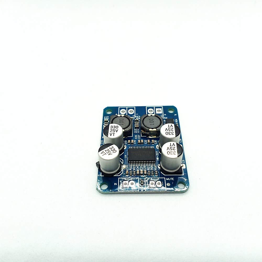 YUNCAI Digital Amplifier Board, TPA3116D2 Two-Channel Stereo High Power Digital Subwoofer Power Amplifier Board 2x50W 5V 12V 24V for Store Solicitation Home Theater Square Speakers DIY