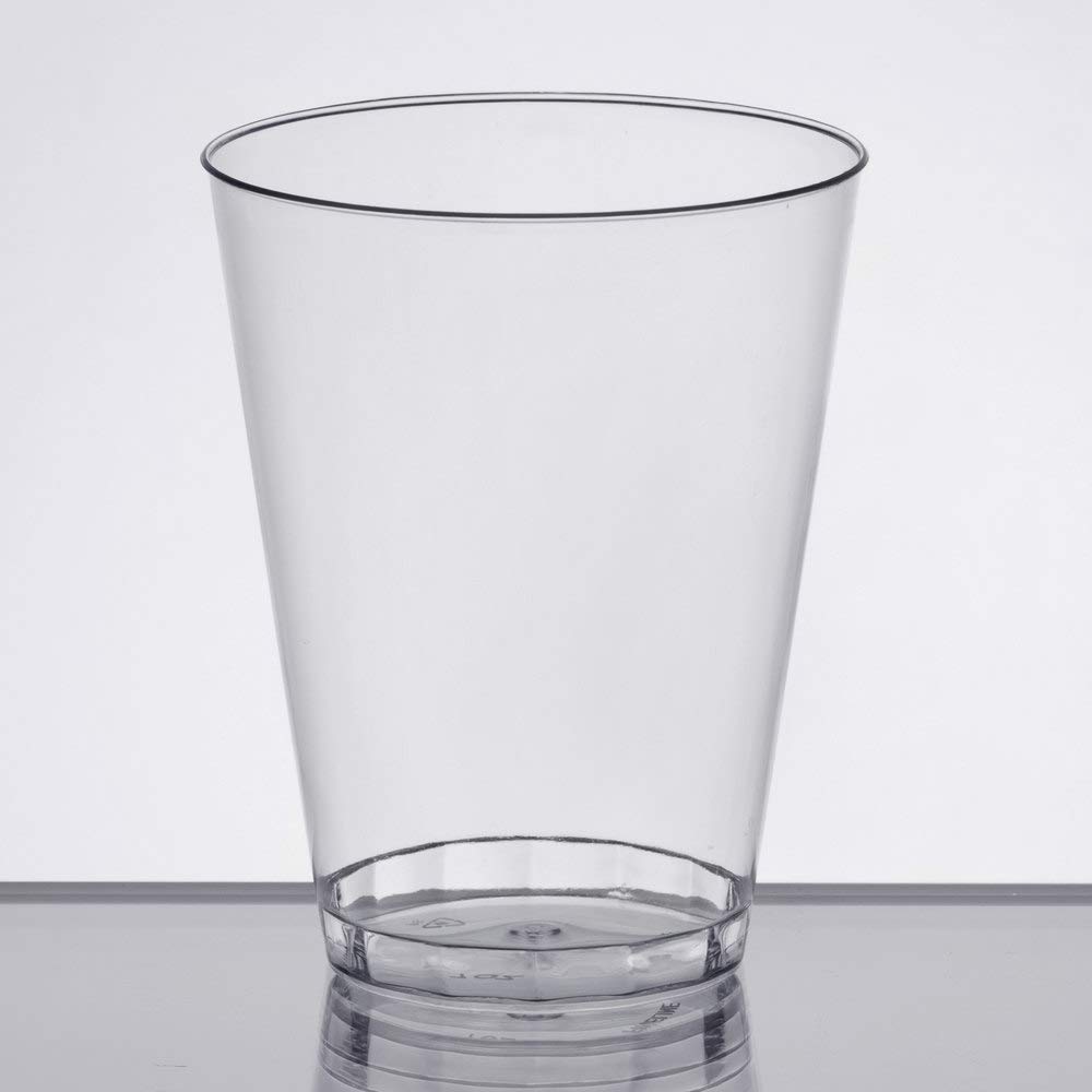 Fineline Settings Plastic Round Tumblers-20 Ct -Disposable Drinkware for Parties 7oz Clear