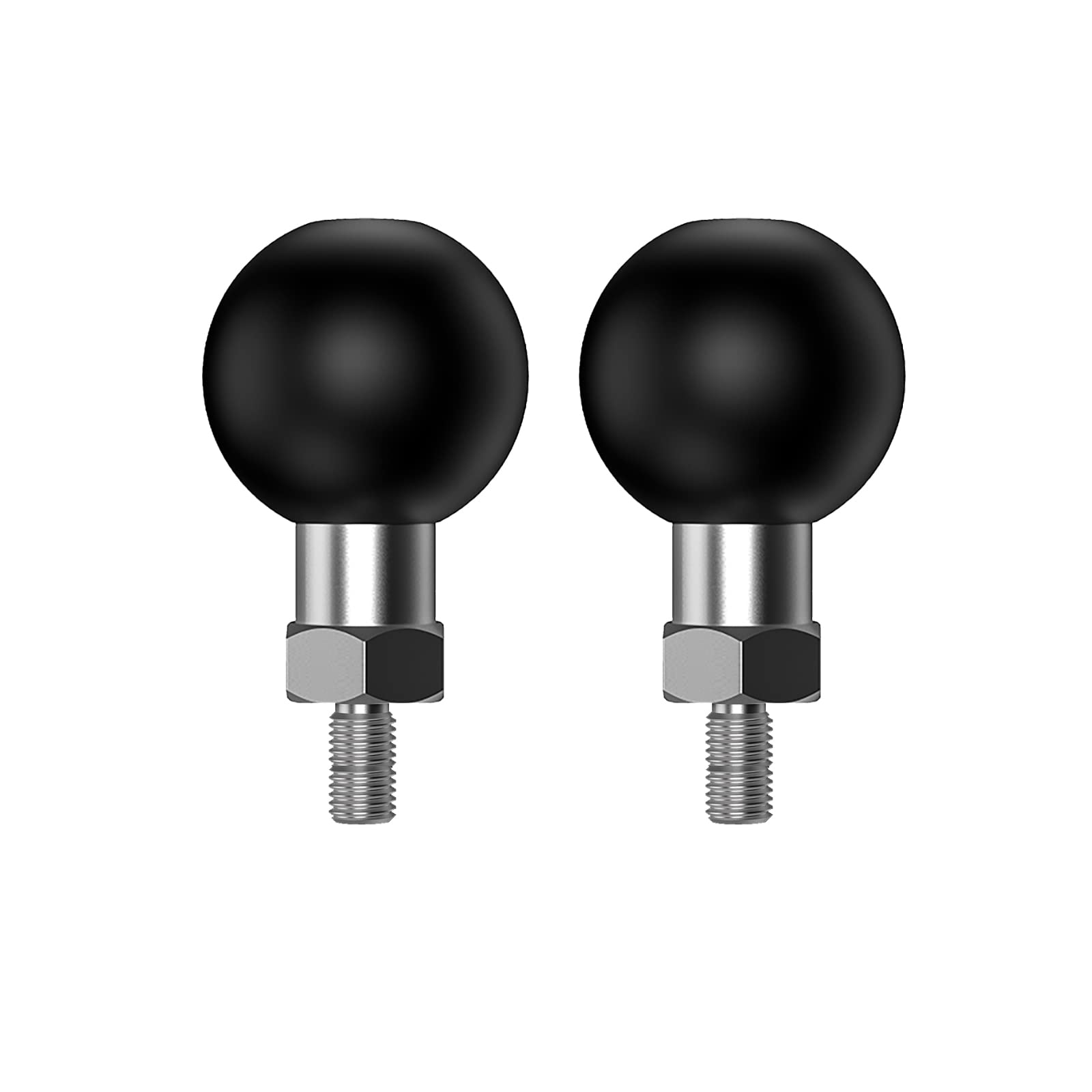 Adattatore per palla da 1 pollice per moto, ATV, testa a sfera 1/4 -20, compatibile con RAM Mount (SZ-1/4 x 2)