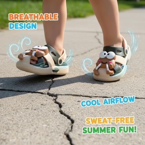 Image of GLJ Unisex Kids Comfort Sandal for Kid Boy & Girl, Age 1-5 Years, 1150