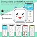NefLaca Mini Sticker Printer, Portable Thermal Printer, Inkless Pocket Printer with 13 Rolls Thermal Paper and Sticker for iOS + Android, for Journal, Memo, Photo, DIY, Gifts, Blue Study Printer