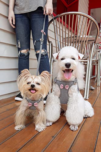 Puppytie No Pull Dog Harness with Multifunction Leash, Soft Adjustable, Escape Proof, Medium Dog Size, Knitted Brown - Image 4