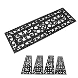 tonchean Tappetini in gomma per scale, confezione da 5 tappetini da giardino, 75 x 25 cm