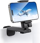 2 Support de téléphone d'avion de paquet,NOZEWOWA 360 Degré Rotation Mont de vol Clip Portable pliable Voyage essentiel pour le plateau d'avion volant Siège retour Voyage Gadget Femmes Hommes Toddler