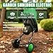 Gartenhäcksler Elektrisch 2400W mit 50L Fangsack, Rollen für einfache Mobilität, Mulchen Äste bis 1,57 Zoll, Anti-Jam Design, inklusive Manganstahlklingen