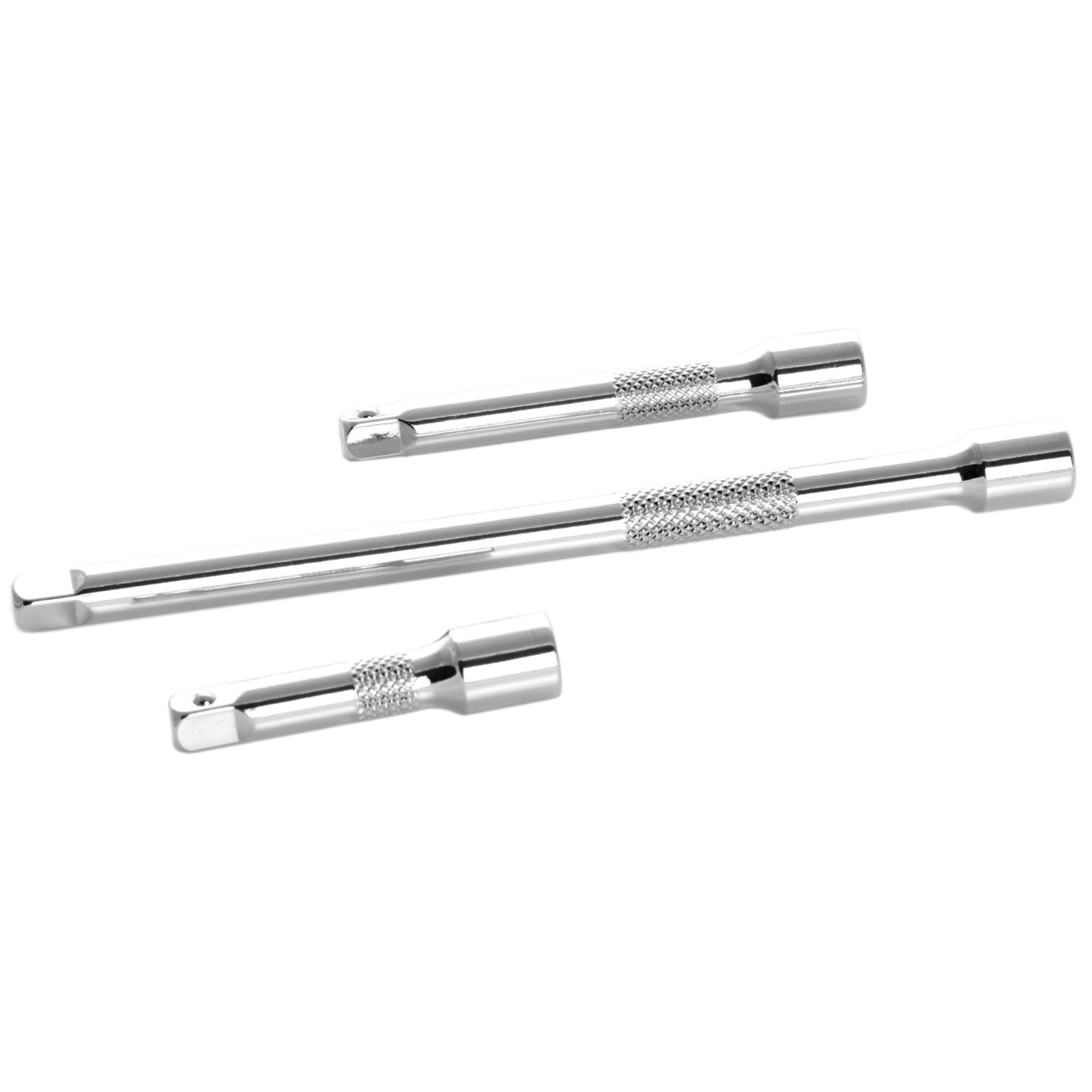 PERFORMANCE TOOL W36940 3 Piece Socket Extension Bar Set, 1/4" Drive, Silver, 3pc 1/4" Drive Socket Extension Bar Set