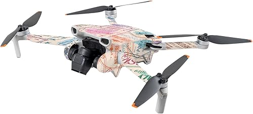 MightySkins - Skin brillante con purpurina compatible con DJI Mini 3  Ive Been Everywhere  Acabado protector y duradero con purpurina  Fácil de