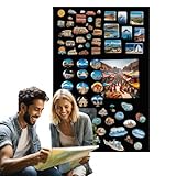 Anwicar Magnettafel - Magnetische Pinnwand 100x80 cm aus Stahl - ideal f&uuml;r Magnete und Notizen - magnetisches Whiteboard - beschreibbare Tafel - inkl. Montageset - Schwarz