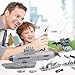 deAO Aircraft Carrier Toy Military Submarine Naval Ship Play Set with Planes Army Toy Battleship for Kids Boys Girls