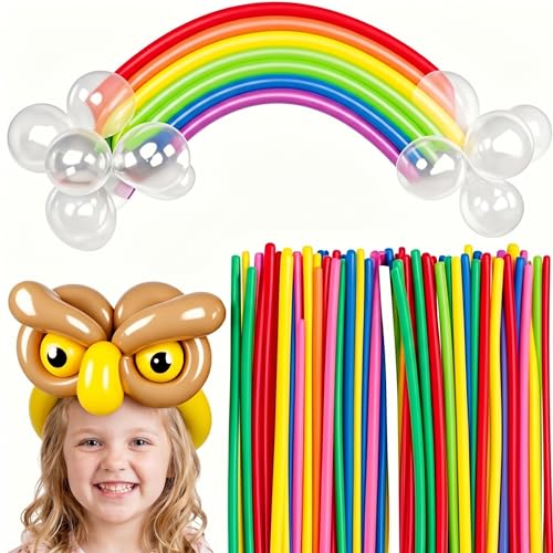 Koogel 400PCS 260 Balloons, Assorted Color Long...