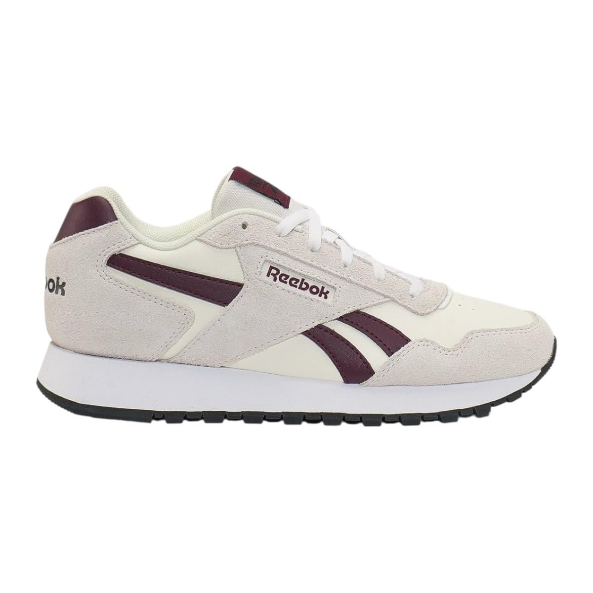 Reebok Women's Glide Trainers, Chalk/Luxe Grey/Black Cherry, 36 EU, Chalk Luxe Grey Black Cherry, 4 UK