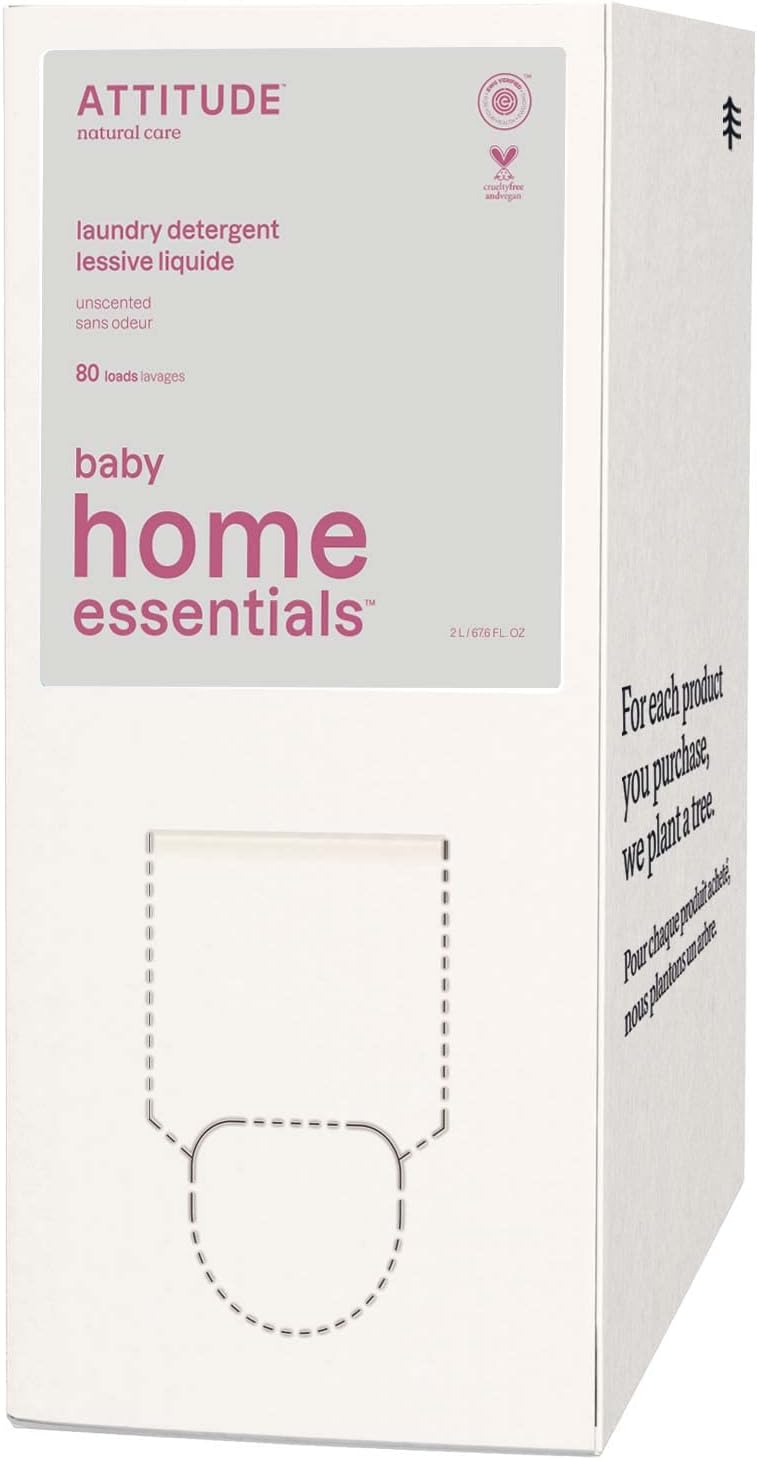 ATTITUDE Baby Laundry Detergent, EWG Verified, Plant and MineralBased