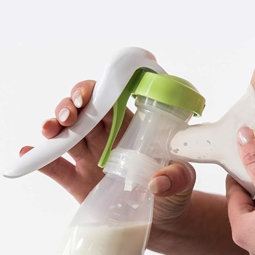 Miniatura 4 de Ardo Extractor de leche manual Amaryll, diseñado y fabricado en Suiza, incluye conchas de leche de 26 y 0.866 in. Extractor de leche portátil