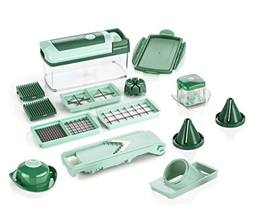 Genius Nicer Dicer Fusion, 16 Pieces, Kiwi, 000