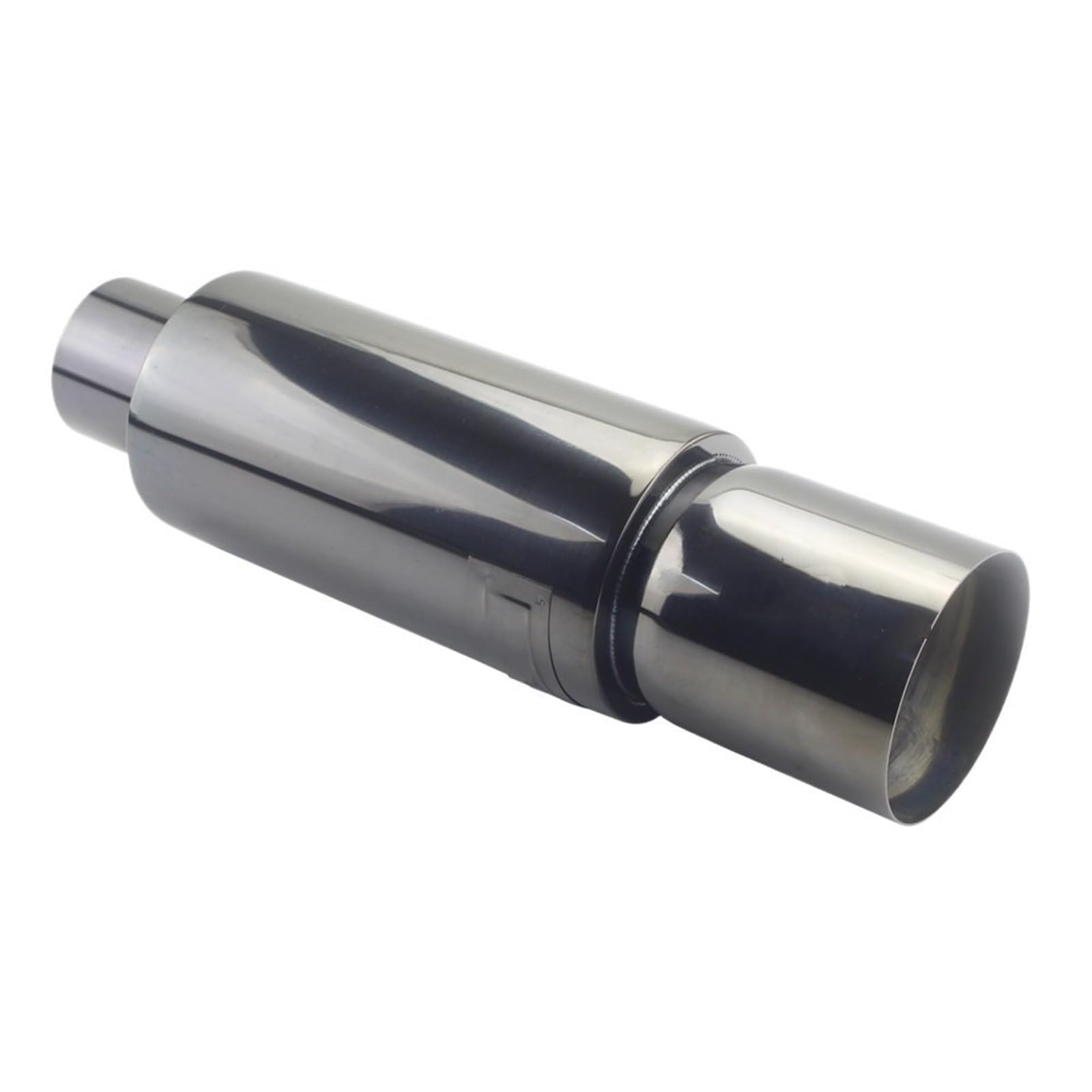Tłumik układu wydechowego Układy wydechowe motocykla samochodowego końcówka tłumika uniwersalna stal nierdzewna ID 51 MM 57 63 wylot 90mm stylizacja tłumik rura wydechowa(Titanium 57mm)