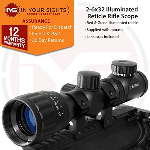 2-6X32 AO Mirino con supporti &