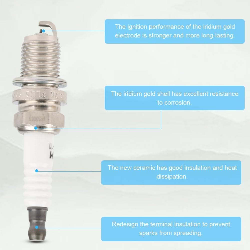 JDMON Ignition Coils Pack and Spark Plug Compatible with Hyundai Azera Entourage Genesis Santa Sonata Veracruz Kia Amanti Borrego Cadenza Magentis Optima Sedona Sorento 2006-2018 Replace UF-546 6PCS