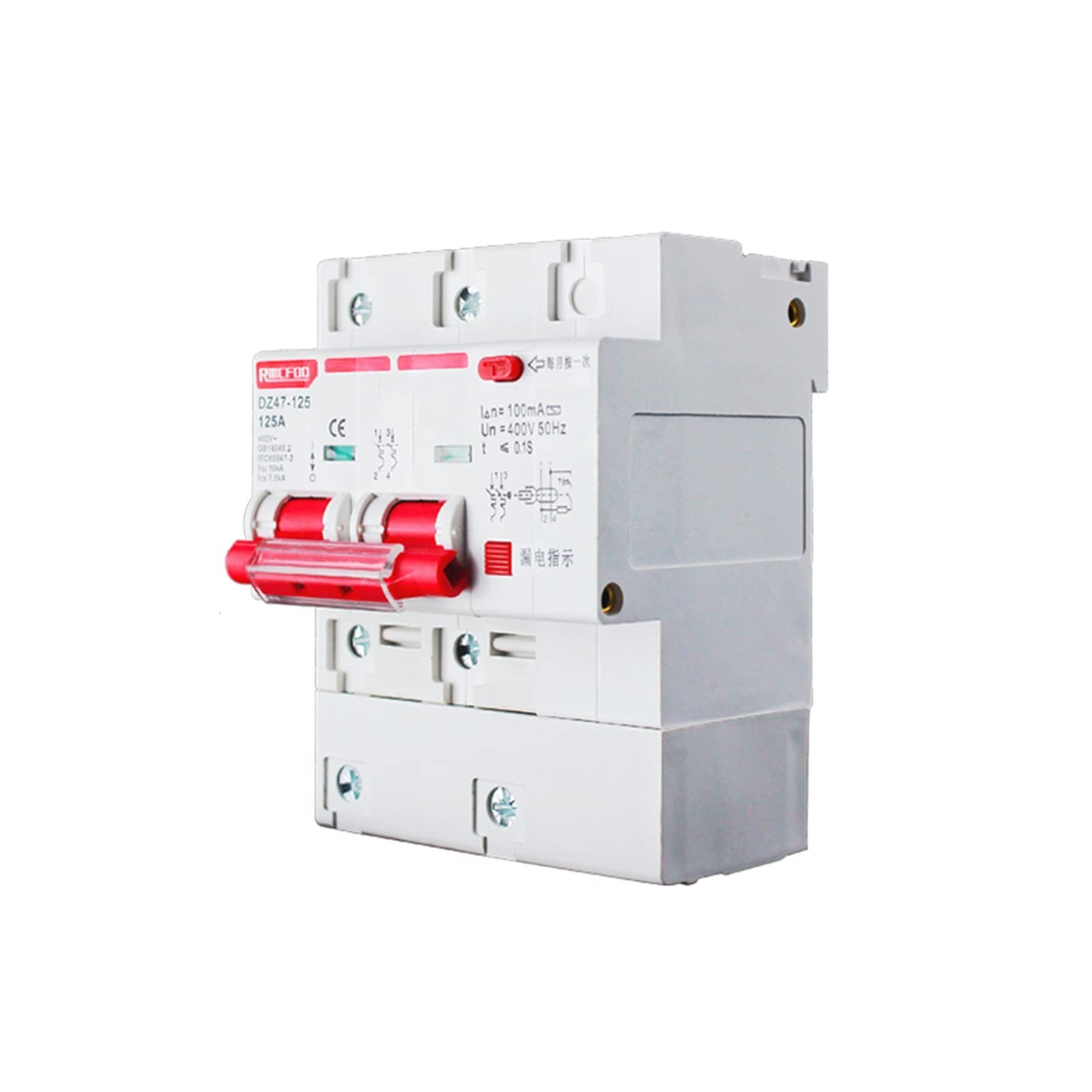 Interrupteur de protection 3P 100A couteau disjoncteur haute puissance 220V pour réseau domestique