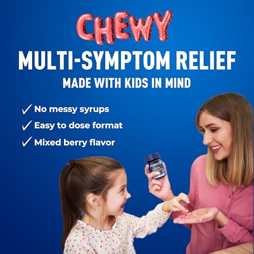 Mucinex Children's Mighty Chews Nighttime Cold and Flu Medicine, Children's Acetaminophen, Dextromethorphan, & Doxylamine Succinate, Kids Cough Medicine, Ages 6+, 16 Medicated Chewable Tablets - image 3