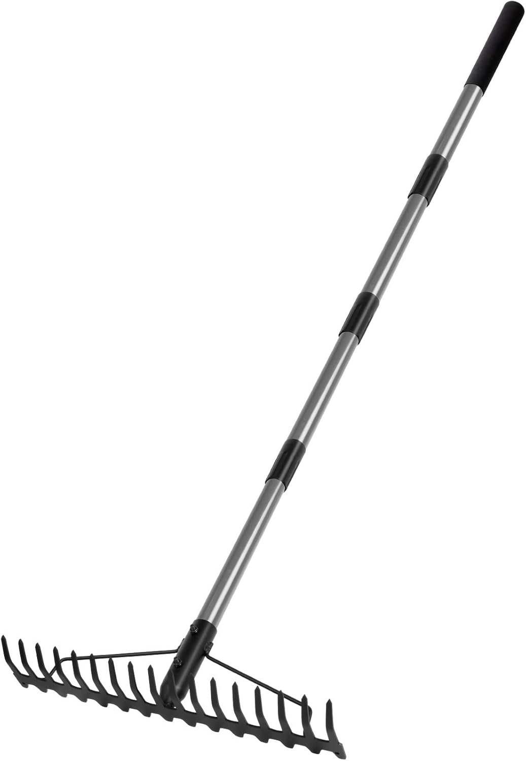 Walensee 5.4FT Bow Rake Heavy Duty Garden Rake with Stainless Steel Handle