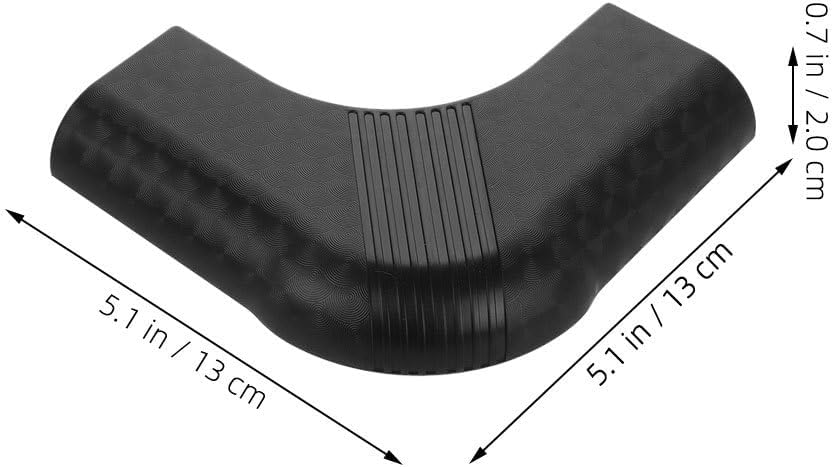 Pool Table Corner Protectors 4 Pack 5.11 Inch Billiard Table Edge Guards Non-Slip Corner Safety Bumpers Furniture Edge Covers for Home Game Room