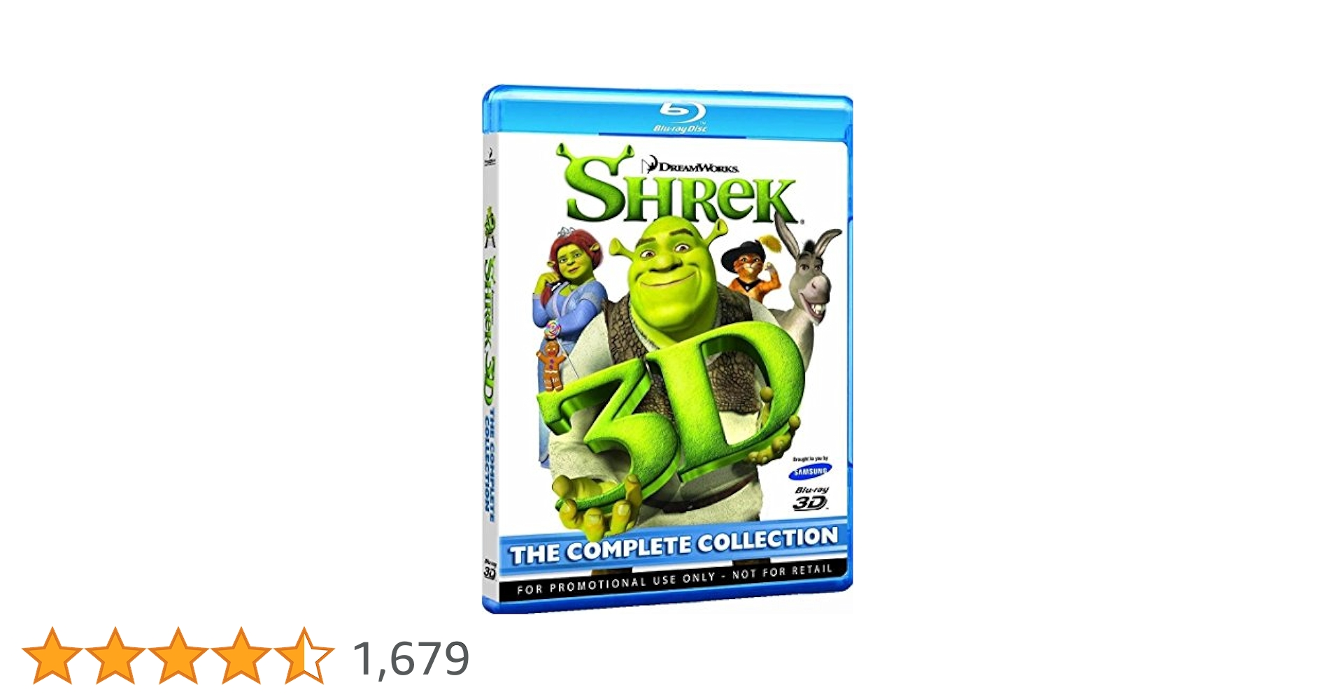 Amazon.co.jp | Shrek 3D: The Complete Collection DVD・ブルーレイ