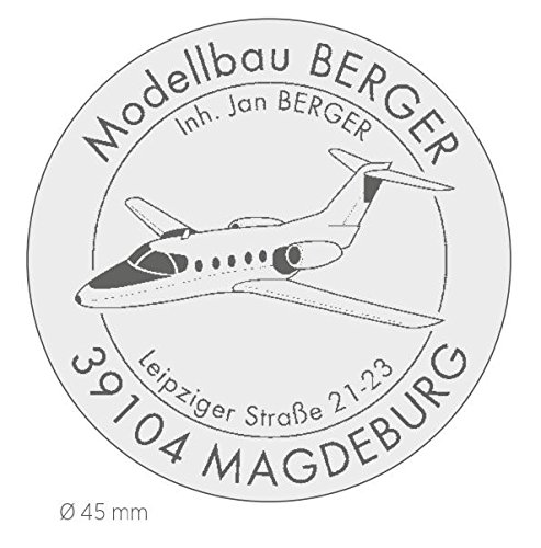 Stempel Colop Printer R 45 | mit individueller Textplatte/Logo | Ø 45 mm - 9 Zeilen rund