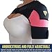 Shoulder Brace - Support & Injury Prevention Brace- Joint Pain Releaser- Shoulder Compression Wrap Strap - Adjustable Injury Accessories for Shoulders - Premium Quality Strap by FIGHTECH (Pink, L-XL)