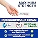 Globe (4 Pack) Hydrocortisone Maximum Strength Anti-Itch Cream 1% w/Aloe, Intensive Formula for Redness, Rash, Bug & Mosquito Bites, Eczema, Hemorrhoids, Sensitive Skin, Instant Itch Relief,1 oz Tube