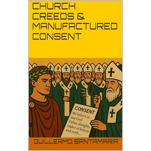 CHURCH CREEDS & MANUFACTURED CONSENT Audiolibro Por Guillermo Santamaria arte de portada