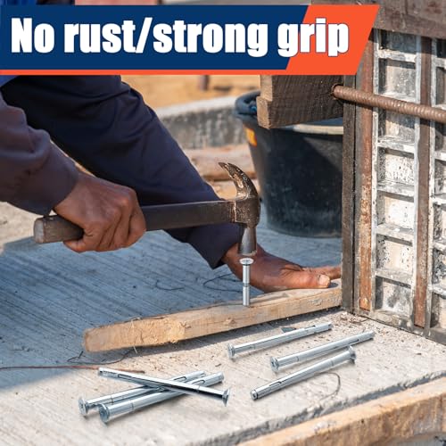 tandefio 50 pcs 3834 x 534 flat sleeve anchors for concrete zinc plated expansion anchors flush mount bolt for masonry brick concrete heavy duty bolts secure fastening