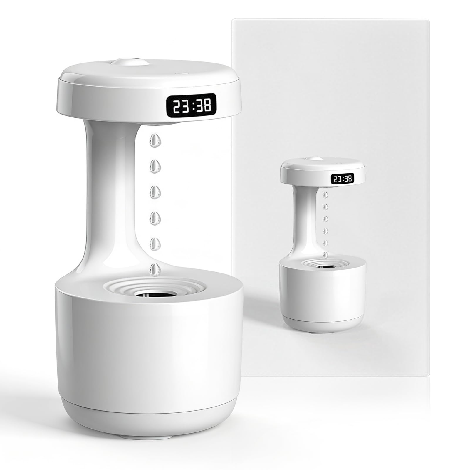 Anti Gravity Smart Air Humidifier, 800ml Cool Mist LED Quiet Humidifier Indoor Bedroom Office for Gift Men Women Ladies