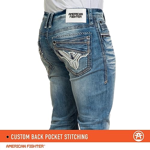 American Fighter Slim Fit Jeans for Men. Slim Straight Mens Legend Jean3