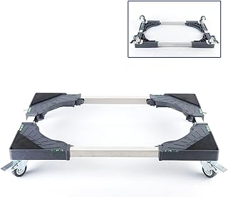 Base do suporte da máquina de lavar louça Suporte do pedestal da máquina de lavar louça Móveis móveis ajustáveis Dolly Largura da base da máquina de lavar 15-22 polegadas Comprimen