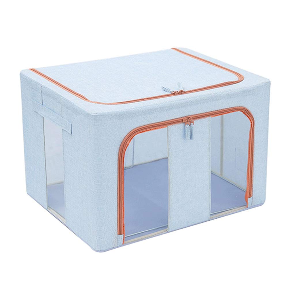 ETRGFTHU Storage Box Fabric Storage Box King Wardrobe Foldable Baina box Moving Artifact Good Sealing a Breathable Healthy and Odorless(Sky blue)