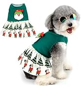 Amazon | ZUNEA 犬 服 クリスマス ワンピース 小型犬 かわいい ドレス