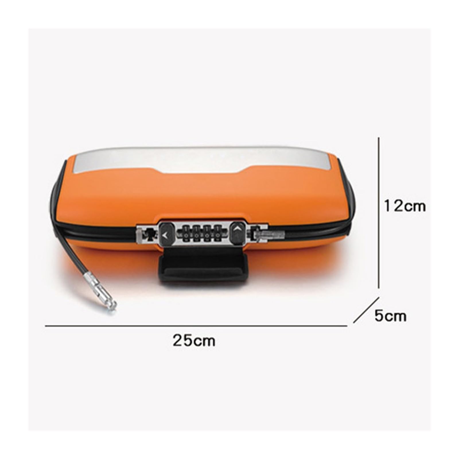 Cassaforte, cassaforte per la casa, Cassetta di sicurezza con chiave portatile, cavo metallico di sicurezza con blocco password sicuro fisso for gioielli Cash Card Mobile Phone Alloy Storage Safe Hidd