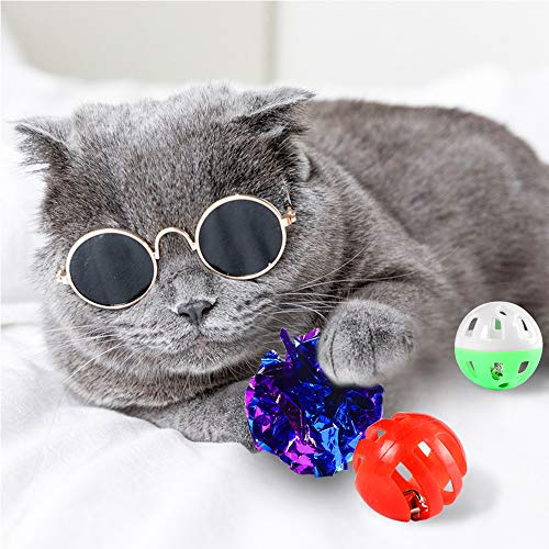 M JJYPET Interactive Cat Kitten Toys Assortments(30 Packs) 2 Way Tunnel, Cat Ball Toys Assortments,Rainbow Ball, Crinkle… - Image 4