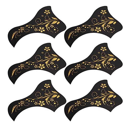 Pickguard pour guitare Bon cadeau 10 Pickguards pour guitare acoustique Facile à enlever et à décorer (Or) - Les Beatles, Paul McCartney, John Lennon, RIngo Starr, George Harrison Pickguard pour guitare Bon cadeau 10 Pickguards pour guitare acoustique Facile à enlever et à décorer (Or)