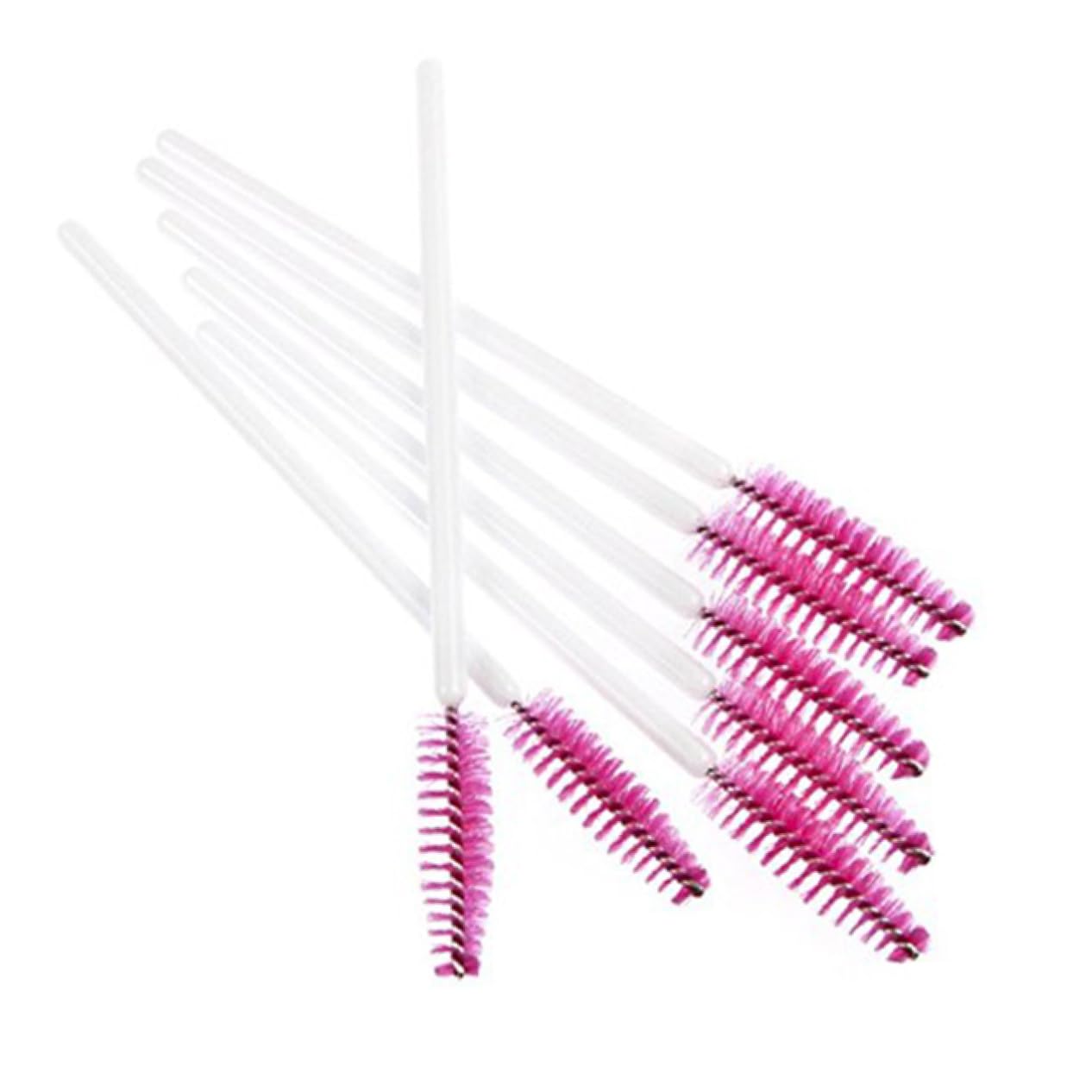IWOWHERO Makeup Applicator Brushes 50pcs Eyelash Mascara Wands Easy to Use for Separating Lashes